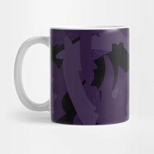 Spooky Camo Bats in Purple Mug